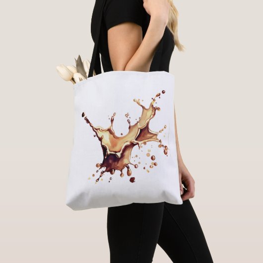 Tote Bag Éclaboussure de café (De près)