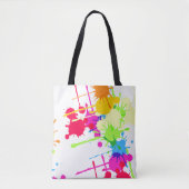 Tote Bag Éclaboussure grunge colorée de peinture (Devant)