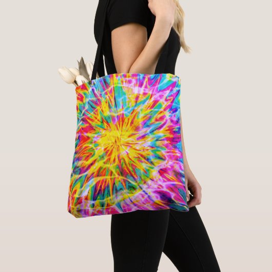 TOTE BAG ÉCLABOUSSURE TIE DYE (De près)
