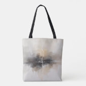 Tote Bag Éclair abstrait dans une impression neutre (Dos)