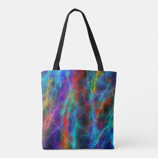 Tote Bag Éclair arc-en-ciel (Dos)