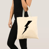 Tote Bag Éclair noir (Devant (produit))