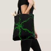 Tote Bag éclair vert (De près)