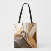 Tote Bag Éclairage crémeux tordu orange à brun (Devant)