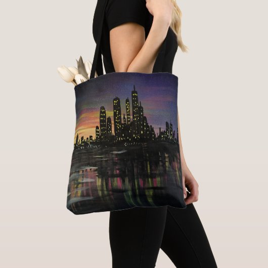 Tote Bag Éclairage de la ville (De près)
