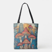 Tote Bag Éclairage de l'habitat du champignon sauvage (Dos)