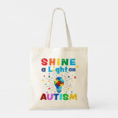 Tote Bag ÉCLAIRER l'autisme (Dos)