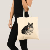 Tote Bag Éclat de marché, note rouge (Devant (produit))