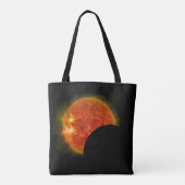 Tote Bag Éclipse solaire en cours (Dos)