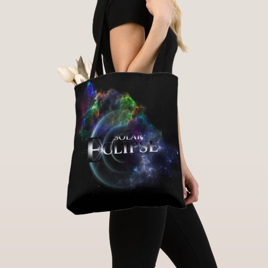 Tote Bag Éclipse solaire Espace Art Fractal (De près)