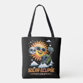 Tote Bag Éclipse solaire totale Avril 2024 (Dos)