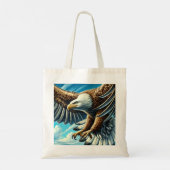 Tote Bag Eco-bag d'images d'aigles forts volant dans le s (Dos)