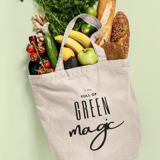 Tote Bag Eco Friendly Green Magic Grocery