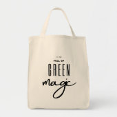 Tote Bag Eco Friendly Green Magic Grocery (Devant)