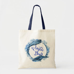 Tote Bag Eco-Friendly Whale Plastic Blows Sauvez notre mer