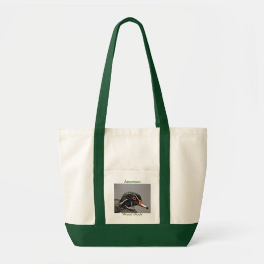 Tote Bag EcoBag : Canard en bois américain (Devant)
