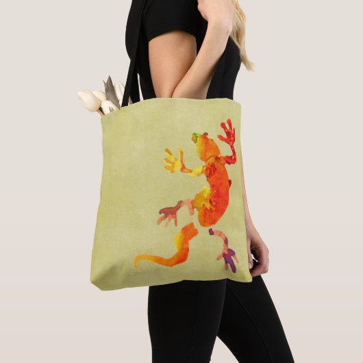 Tote Bag Écolaire de lézard Gecko (De près)