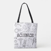 Tote Bag École de sciences Professeur Doodscience science A (Dos)
