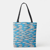 Tote Bag École de Scubadorable Grand Barracuda Fourre-tout (Dos)