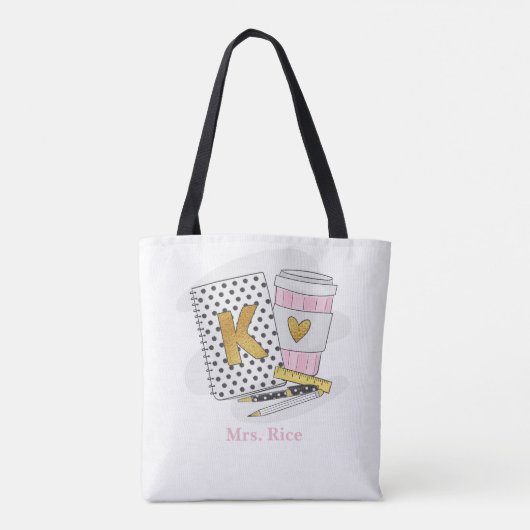 Tote Bag École d'enseignant White Kindergarten (Dos)