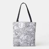 Tote Bag École inspirée des poissons 2 (Dos)