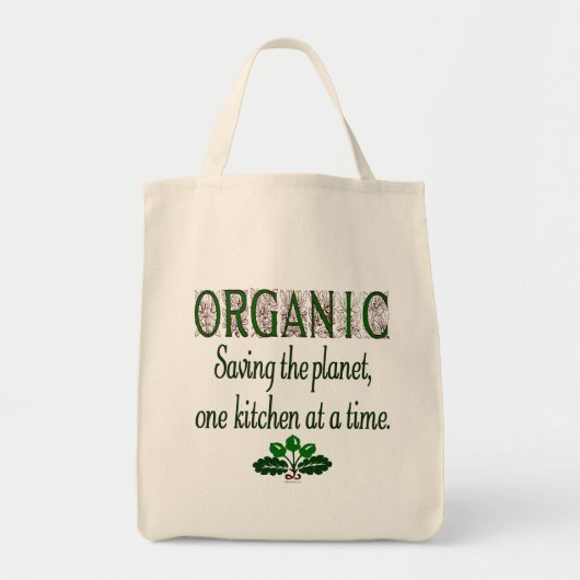 Tote Bag Économie biologique Saving Planet Cuisine Saying S (Devant)