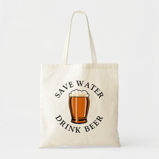 Tote Bag Économisez de la bière à boire (Devant)