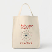 Tote Bag Écossais Enseignant de danse Highland (Devant)