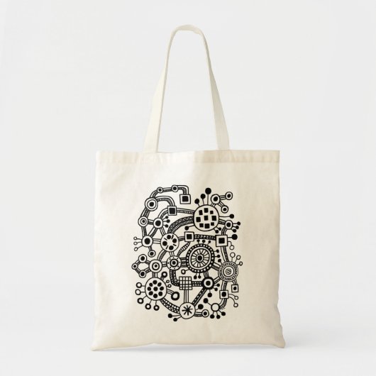 Tote Bag Écosystème III - Noir (Devant)