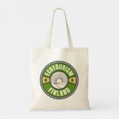 Tote Bag Écotourisme en Finlande Logo de Voyage Lent Vert (Dos)