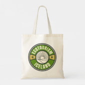 Tote Bag Ecotourisme Nordic Islande Vert Voyage Lent Logo (Dos)