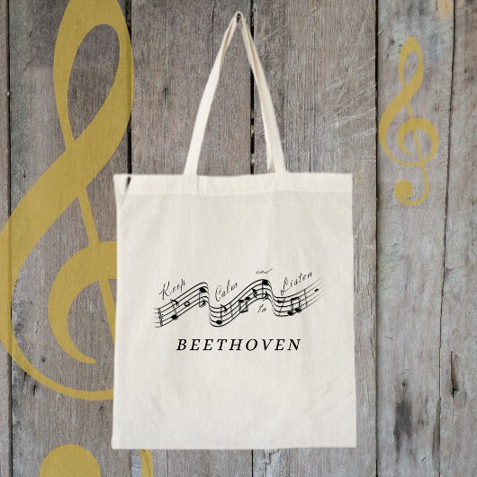 Tote Bag Écouter Beethoven Meilleur compositeur de musique 
