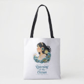 Tote Bag Écouter l'océan (Devant)