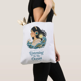 Tote Bag Écouter l'océan