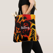 Tote Bag Écran Fleurs Sombres Gothiques (De près)