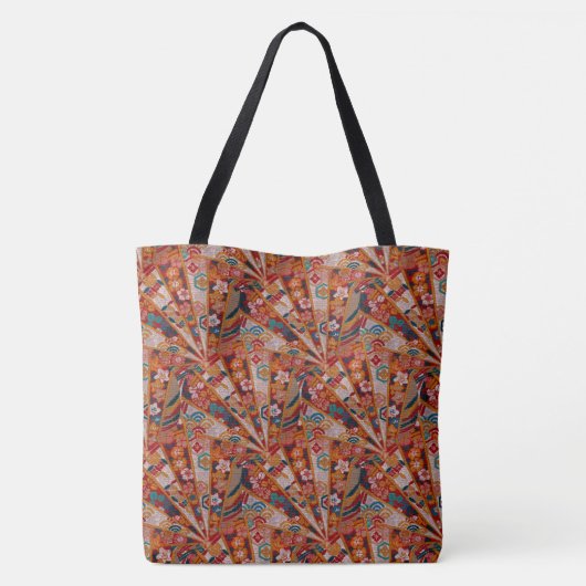 Tote Bag Écrans Tissu oriental (Dos)