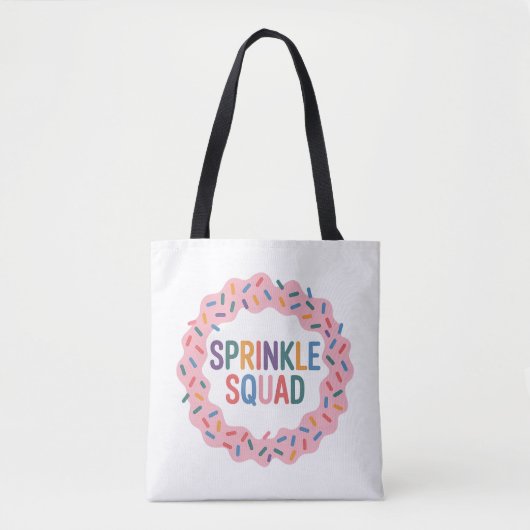 Tote Bag Écrasage | Saupoudrer bébé (Devant)