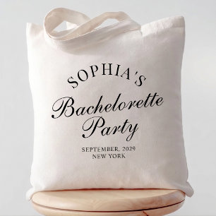 Tote Bag Écriture calligraphique pour l'enterrement de vie