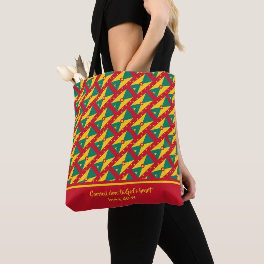 Tote Bag Écriture chrétienne GRENADA FLAG Isaiah (De près)