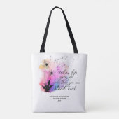 Tote Bag Écriture Dandelion dimanche école Bible personnali (Dos)