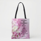 Tote Bag Écriture Enfant de Dieu Floral (Devant)