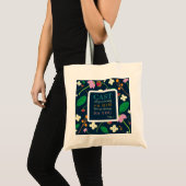 Tote Bag Écriture florale 1 Pierre 5:7 (Devant (produit))