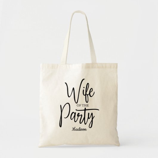 Tote Bag  Écriture manuscrite Femme de la fête Enterrement  (Devant)