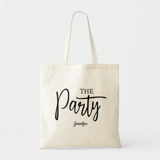 Tote Bag Écriture personnalisée pour l'enterrement de vie d (Devant)