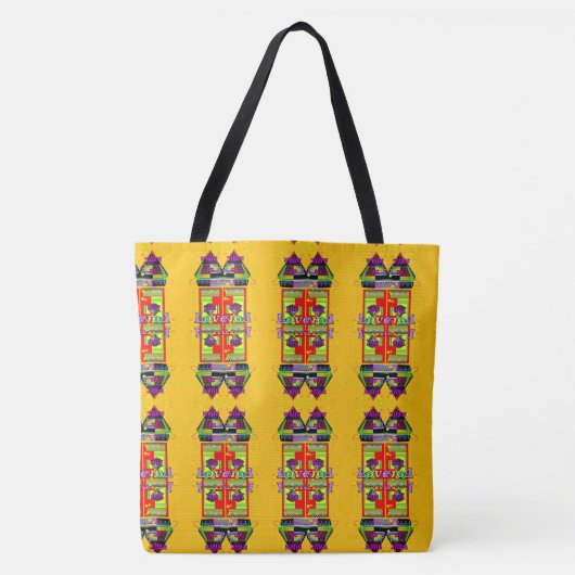 Tote Bag Écrivez à tous ceux que vous aimez Message (Devant)