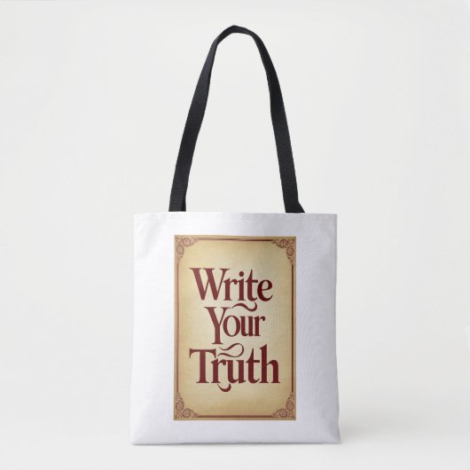 Tote Bag Écrivez Votre Vérité (Devant)