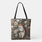 Tote Bag Écureuil Avec Fleurs Acacia William Morris (Dos)