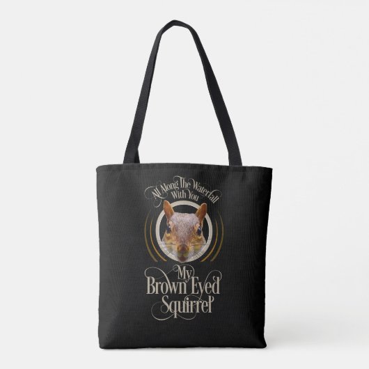 Tote Bag Écureuil Brown - amusant amoureux des écureuils (Dos)