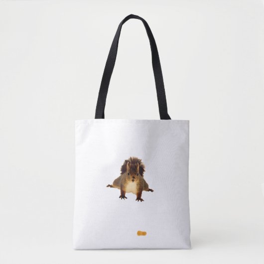 Tote Bag Écureuil brun mignon dans la neige (Devant)