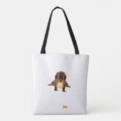 Tote Bag Écureuil brun mignon dans la neige (Dos)